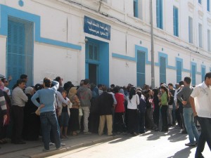 Un affollatissimo seggio a Tunisi centro, ottobre 2011 Foto: Patrizia Mancini