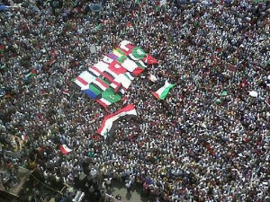 Piazza Tahrir, gennaio 2011  foto da rbe.it